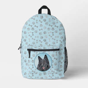 Sac À Dos Imprimé Peinture belge Sheepdog - Cute Original Chien Art