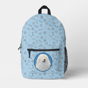 Sac À Dos Imprimé Peinture de Puli - Art de chien original mignon