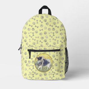 Sac À Dos Imprimé Peinture en teint de Keeshond - jolie art original