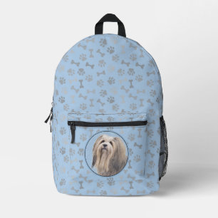 Sac À Dos Imprimé Peinture Havane (Argent) - Jolie illustration orig