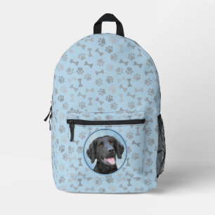 Sac À Dos Imprimé Peinture Retriever recouverte de boue - Art Chien 