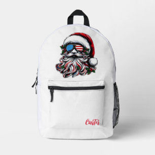 Sac À Dos Imprimé Père Noël américaine/patriotique