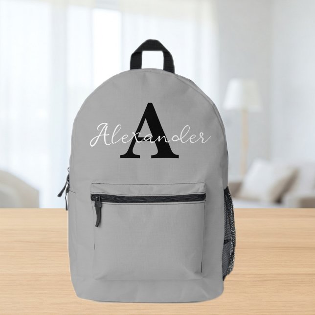 Sac À Dos Imprimé Personalised Name Initial Backpack (Créateur téléchargé)