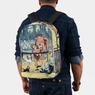 Sac À Dos Imprimé Personnages vintage du Magicien d'Oz, Route de bri