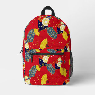 Sac À Dos Imprimé Personnalisé esthétique japonaise Vintage Motif ro