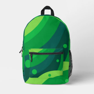 Sac À Dos Imprimé Personnalisé Vibrant Vert coloré Motif esthétique