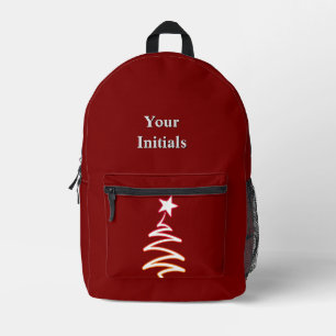 Sac À Dos Imprimé Personnalisez l'esprit de Noël Dk Red