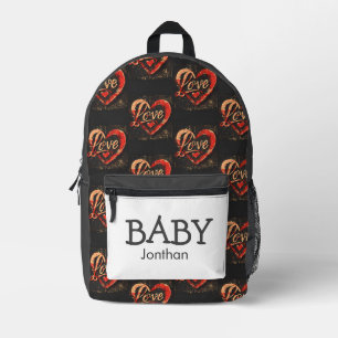 Sac À Dos Imprimé Petit Bébé thème Coeur sac imprimé