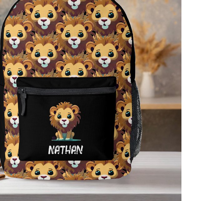 Sac À Dos Imprimé Petit lion personnalisé (Créateur téléchargé)