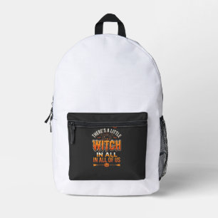 Sac À Dos Imprimé Petite Sorcière Halloween Sorcière Conception de T