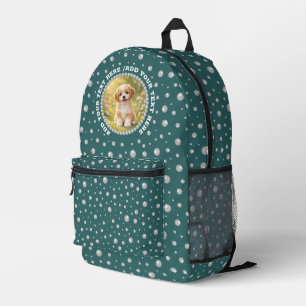 Sac À Dos Imprimé Photo personnalisé avec cercle de perles sur fond
