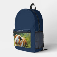 Photo personnalisée pour animal bleu marine
