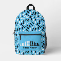 Pièces d'échecs Conception Back Pack