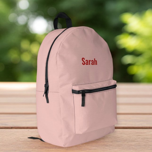 Sac À Dos Imprimé  Pink Backpack for Her - Custom Name Design (Créateur téléchargé)