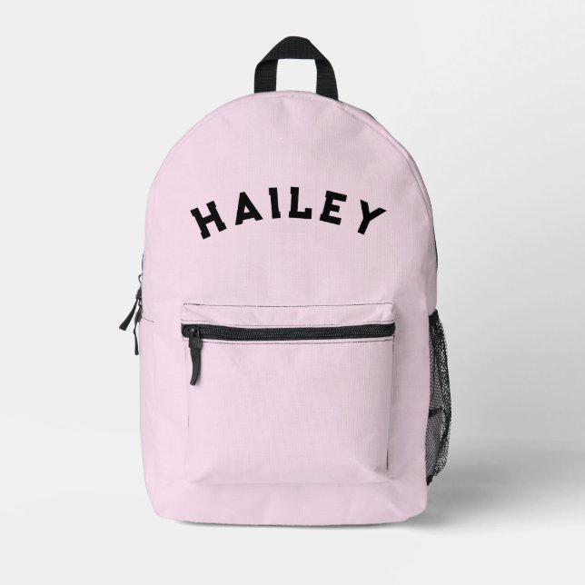 Sac À Dos Imprimé Pink Name School Backpack for Kids (Recto)