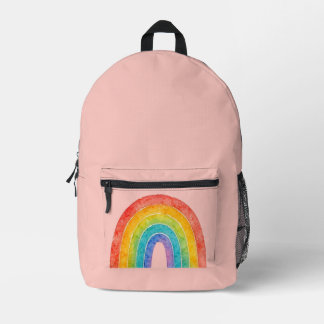 Sac À Dos Imprimé Pink Rainbow Backpack.