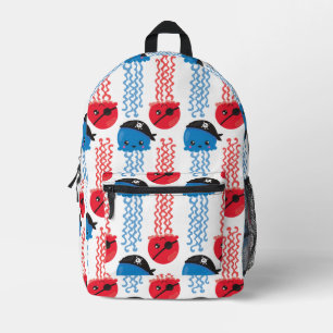 Sac À Dos Imprimé Pirate Jellyfish, Motif de méduses, Sea Animaux