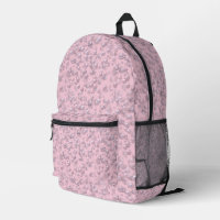 Placers de perles blanches roses sur velours rose