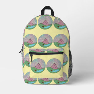 Sac À Dos Imprimé Planète d'origine de Mothman   Art folklorique cos