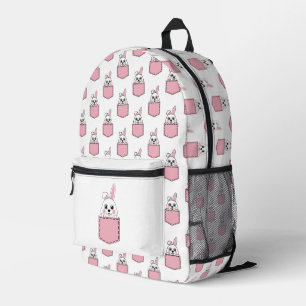 Sac À Dos Imprimé Pocket Pet Bunny Motif