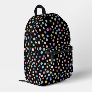 Sac À Dos Imprimé Pois aquarelle sur noir