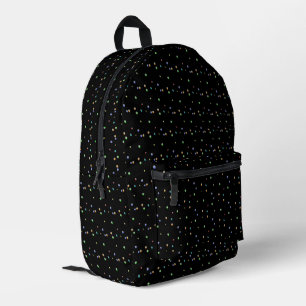 Sac À Dos Imprimé pois colorés en noir