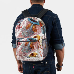Sac À Dos Imprimé Poisson vintage par Ernst Haeckel, Discomedusae