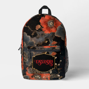Sac À Dos Imprimé Poppies célestes personnalisées