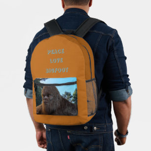 SAC À DOS IMPRIMÉ PORTRAIT DE SASQUATCH BIGFOOT