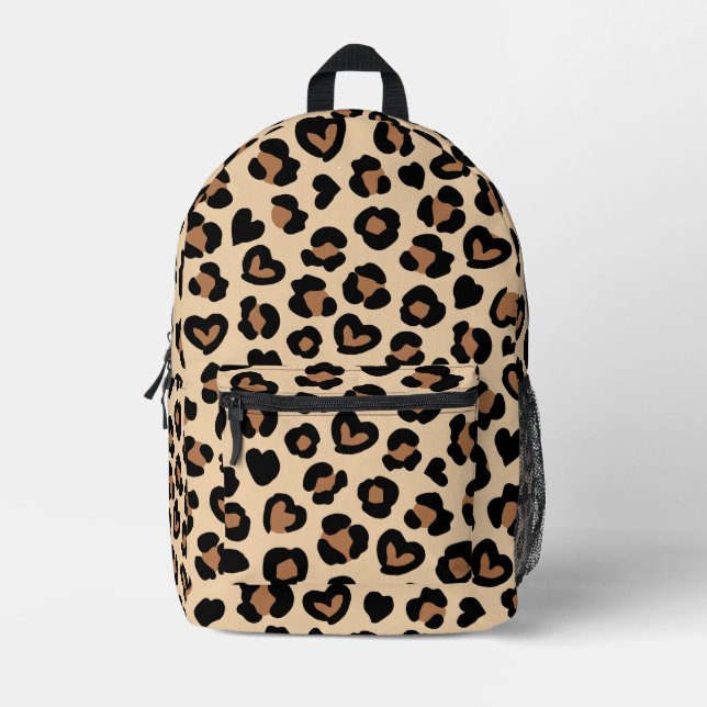 Sac À Dos Imprimé Poster de animal, Léopard Brown, Spots de guépard, (Recto)