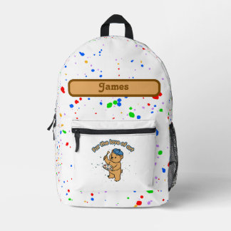 Sac À Dos Imprimé Pour l'amour de l'art Ourson Artiste Enfants'