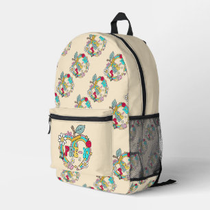 Sac À Dos Imprimé Pré-maternelle et crème