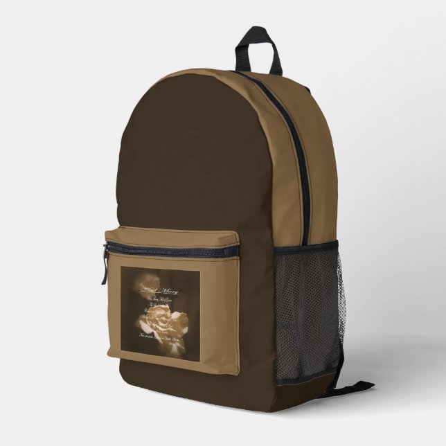 Sac À Dos Imprimé Prière de Hail Mary (Coin arrière droit)