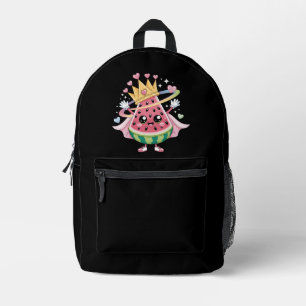Sac À Dos Imprimé Princess Watermelon Toddler Girls Crown Hearts