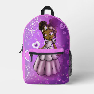 Sac À Dos Imprimé Princesse afro-américaine sur