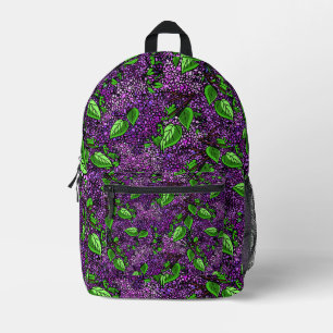 Sac À Dos Imprimé Purple Lilac New Hampshire Flower State