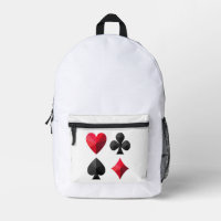 Quatre combinaisons de cartes à jouer : coeurs, cl