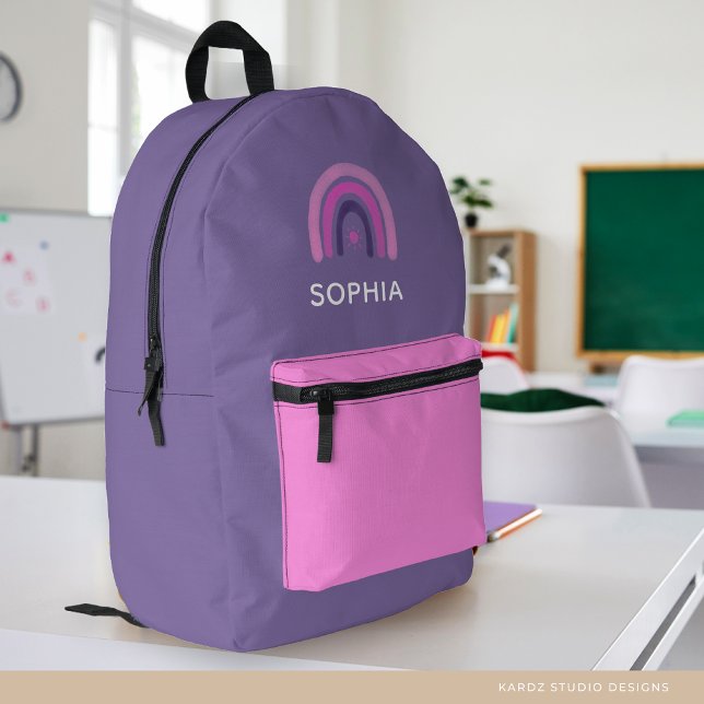 Sac À Dos Imprimé Rainbow Personnalisé Girl School (Créateur téléchargé)