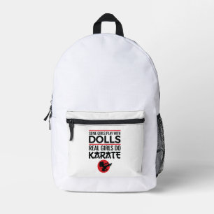 Sac À Dos Imprimé Real Girls Do Karate Cute Women Martial Arts