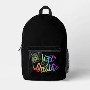 Sac À Dos Imprimé Respire juste le pissenlit qui souffle dans le ven