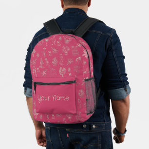 Sac À Dos Imprimé Retour à l'école. Ajouter une école de nom