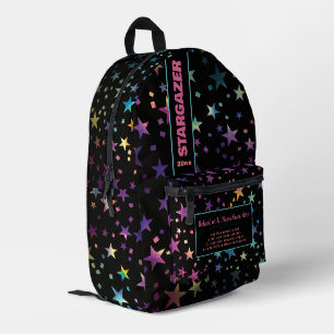 Sac À Dos Imprimé Retour À L'École Rainbow Pastel Parties scintillan