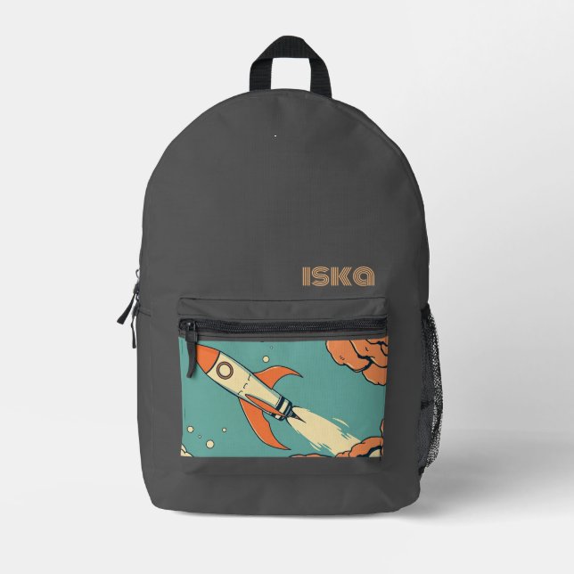 Sac à dos imprimé rétro (Recto)