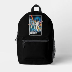 Sac À Dos Imprimé Rétro Luke Skywalker, Leia, & Han Solo Cinématogra