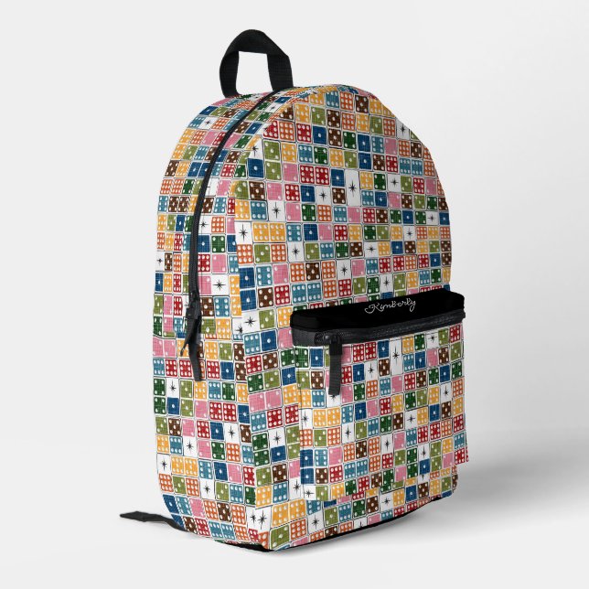 Sac À Dos Imprimé Retro Starburst Dominoes (Coin arrière gauche)
