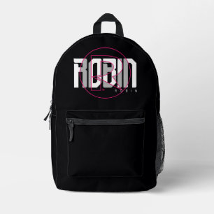 Sac À Dos Imprimé Robin Hi-Tech Nom Graphique