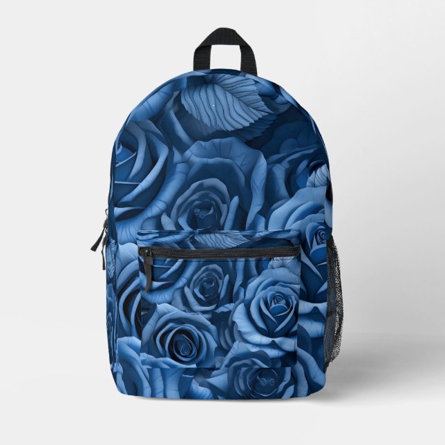 Sac À Dos Imprimé Rose bleu superbe (Recto)