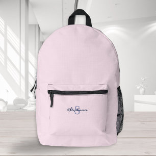 Sac À Dos Imprimé Rose pastel chic tendance monogrammé