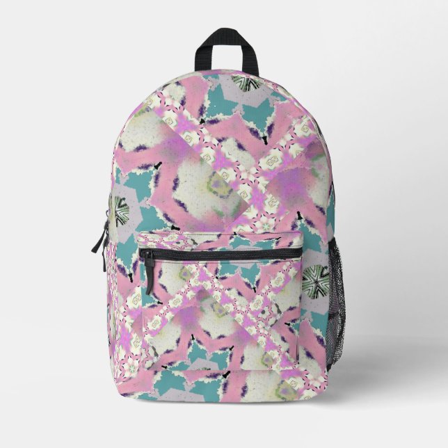 Sac À Dos Imprimé Rose Star Girl Var (Recto)
