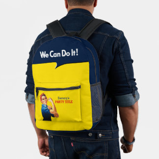 Sac À Dos Imprimé Rosie Le Style Rétro Riveter